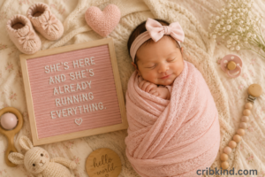 Baby Girl Announcement Captions