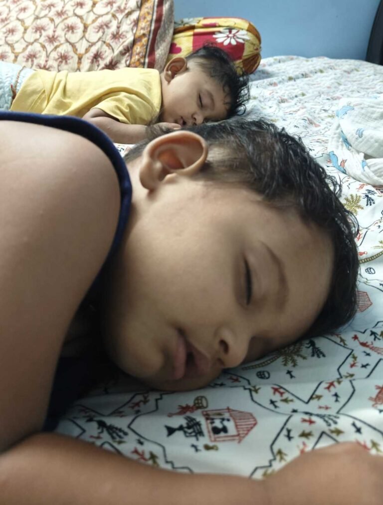 Eeshan and Vihaan sleeping peacefully do babies sleep more when teething