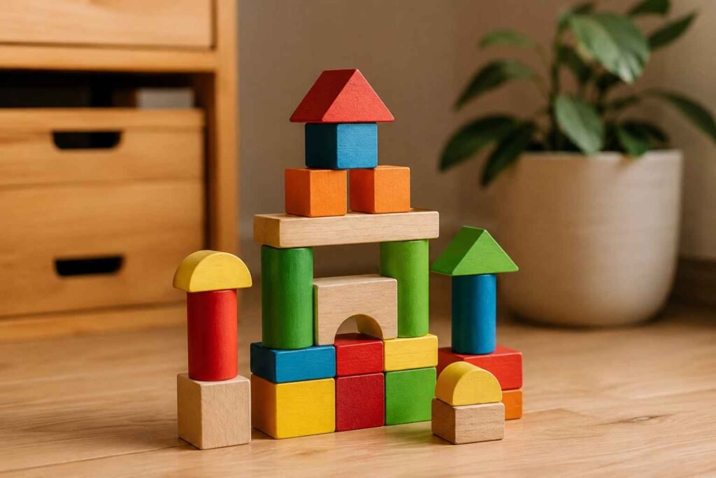 Toddler stacking soft interlocking sensory blocks for toddlers
