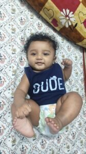 Vihaan touching his feet at 5th month when do babies discover their feet